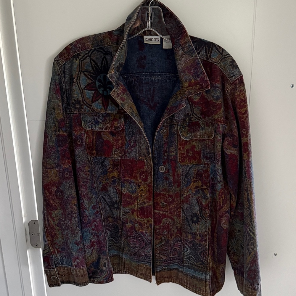 Chico Multi Color Denim Jacket